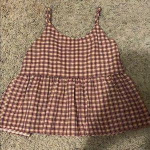 plaid tank top